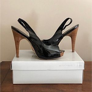 Jessica Simpson JP Agyness Black Smooth Heels Size 7.5. Worn less than 10 times